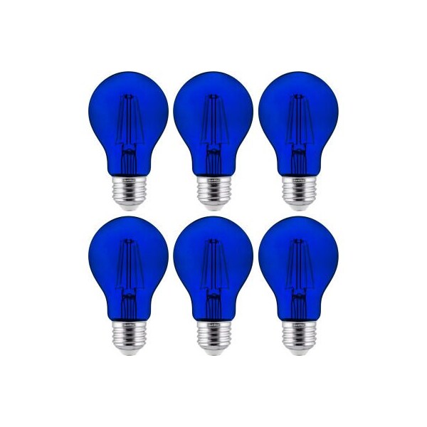 Sunlite Sunlite Green Transparent LED Light Bulb, 4-1/2-Watt, Dimmable, 6-Pack 40941-SU - main